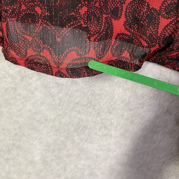 Maggie Barnes for Catherines Womens Plus Size 2X Red Blouse + Tank Top 2 Piece - Picture 14 of 14